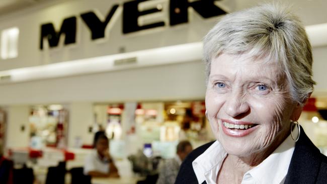 Mary Rampton worked at Brookside shopping centre, which used to include a Myer store, for 35 years.