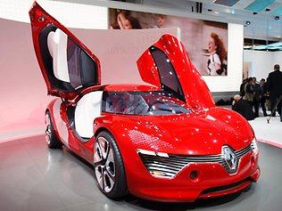 Renault's Dezir electric sports car at the Paris Motor Show in September. Renault says it is establishing a "serious marque" in Australia. <strong>GALLERY</strong>