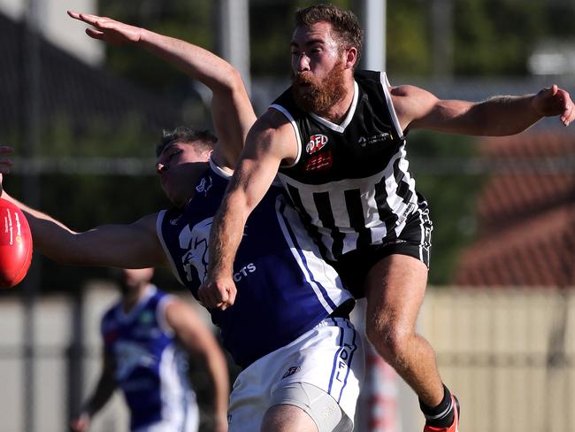 Ned Wilson (right) has been on the sidelines for the past 12 months. Picture: Mark Dadswell