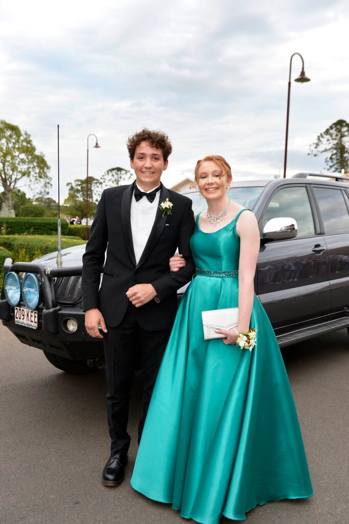 School captains Henry Burt and Rebecca Peake at Concordia formal at Redlands campus, Thursday, November 16, 2017. Picture: Kevin Farmer