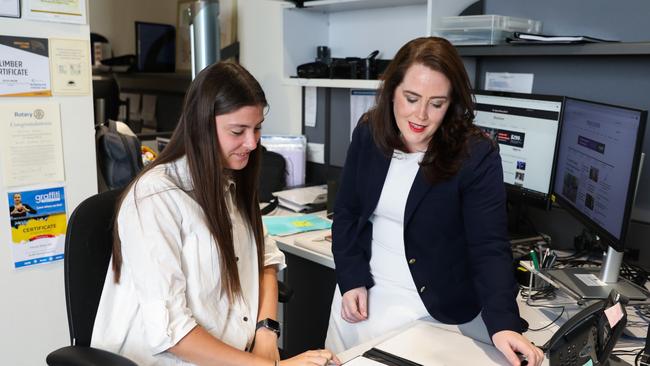 At work in her Neutral Bay office. Picture: Renee Nowytarger