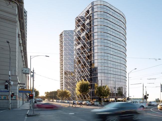 Artist renders of the proposed Treasury Square development in the Melbourne CBD.