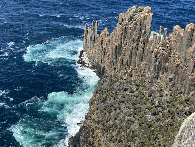 Cape Raoul which juts out into the ocean and can be seen from the Three Capes Walk track. Picture: Philip Young