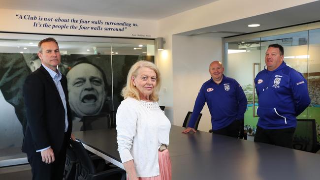 Bulldogs CEO Andrew Hill and Bulldogs Chair Lynne Anderson. Picture: Brett Costello