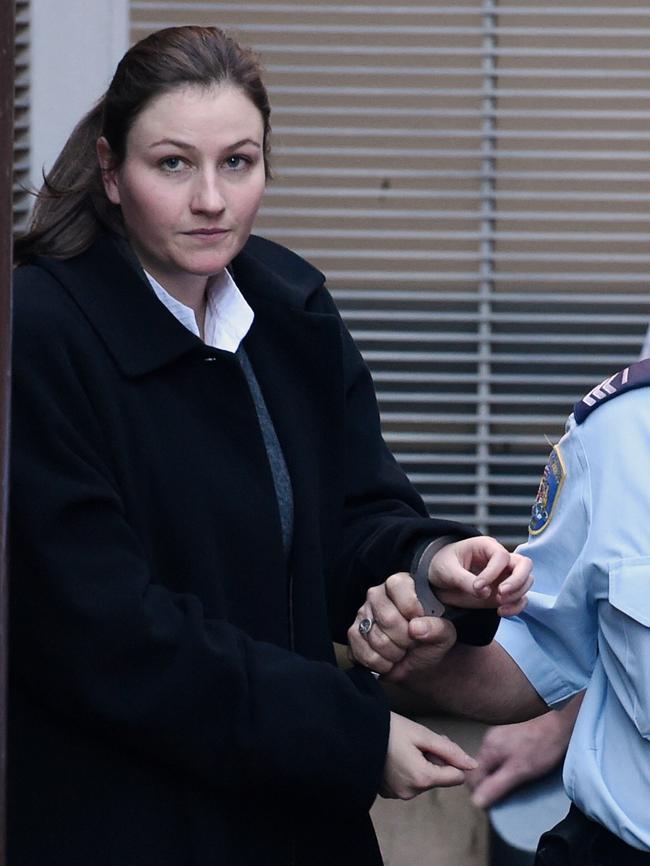 Wran being escorted from the NSW Supreme Court in June 2016. Picture: AAP