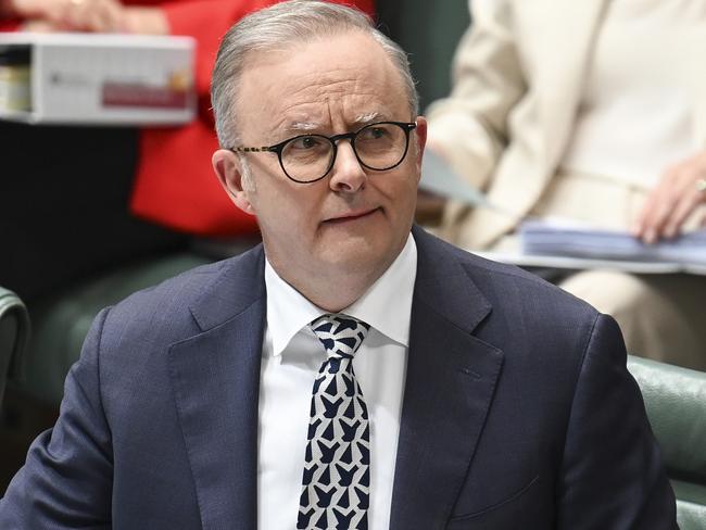 CANBERRA, Australia - NewsWire Photos - August 21, 2024: Prime Minister Anthony Albanese during Question Time at Parliament House in Canberra. Picture: NewsWire / Martin Ollman