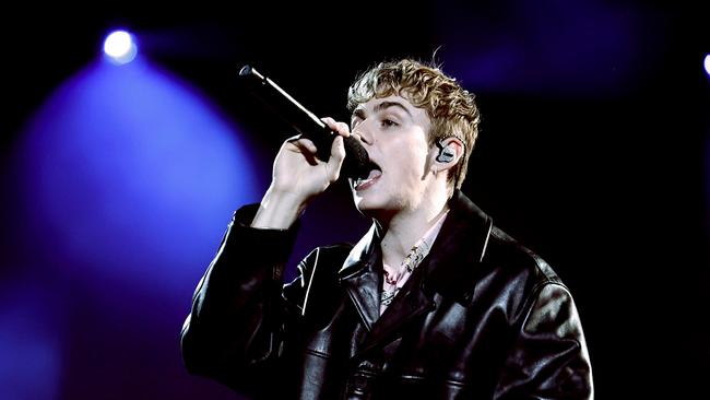 The Kid Laroi performs onstage at the Nickelodeon Kids' Choice Awards 2024. Picture: Frazer Harrison/Getty Images for Nickelodeon