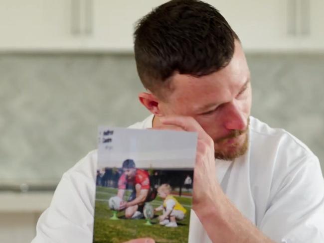 Damien Cook gets emotional in his farewell video.