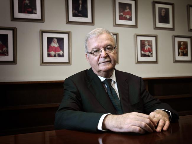 Judge Tom Bathurst QC, Chief Justice of the NSW Supreme Court, in his chambers at the Supreme Court building in Sydney.