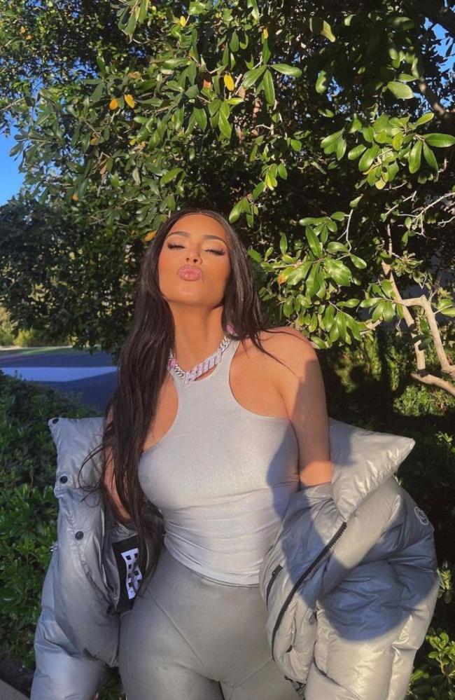 Fans noticed she edits her skin to look smoother. Picture: Instagram/Kimkardashian