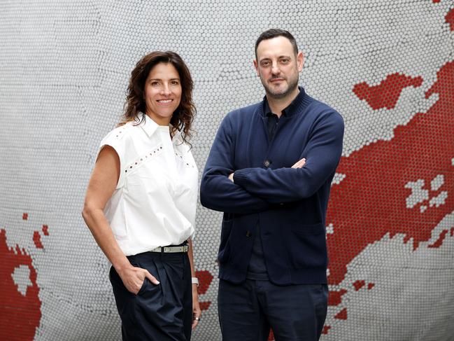 Accenture Song Australia and New Zealand's new management team of Accenture Song Lead Bronwyn Van Der Merwe and Droga5 CEO Matt Michael. Jane Dempster/The Australian.