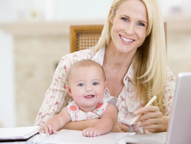 DT Features generic working mum with iPad Credit: iStock