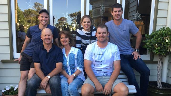 Jonathan Brown and his family, parents Brian and Mary, siblings Timothy, Matthew and Gabrielle.