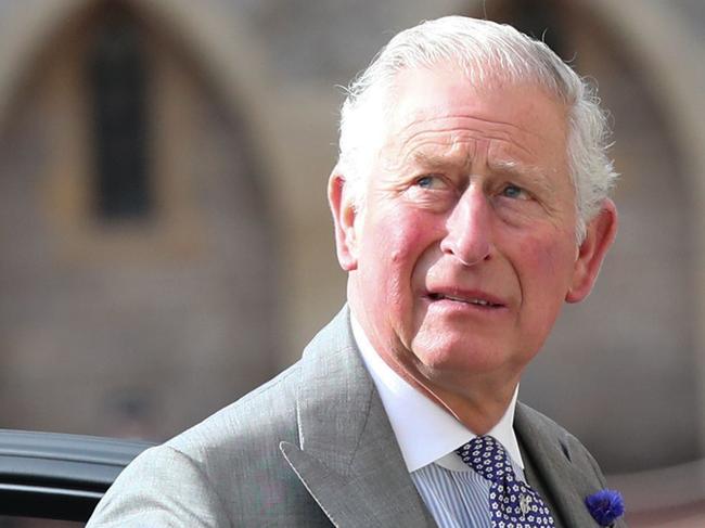 Britain's Prince Charles, Prince of Wales arrived without Camilla. Picture: AFP