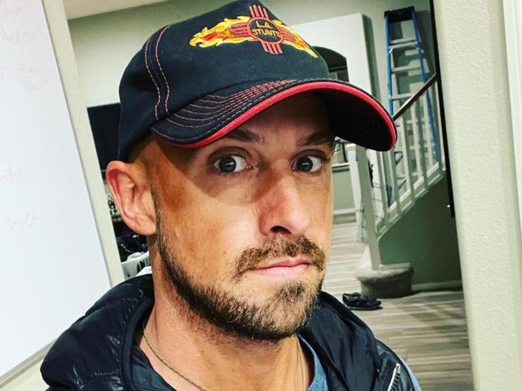 Stuntman Jonathan Goodwin was injured on set on Thursday night. Picture: Instagram.