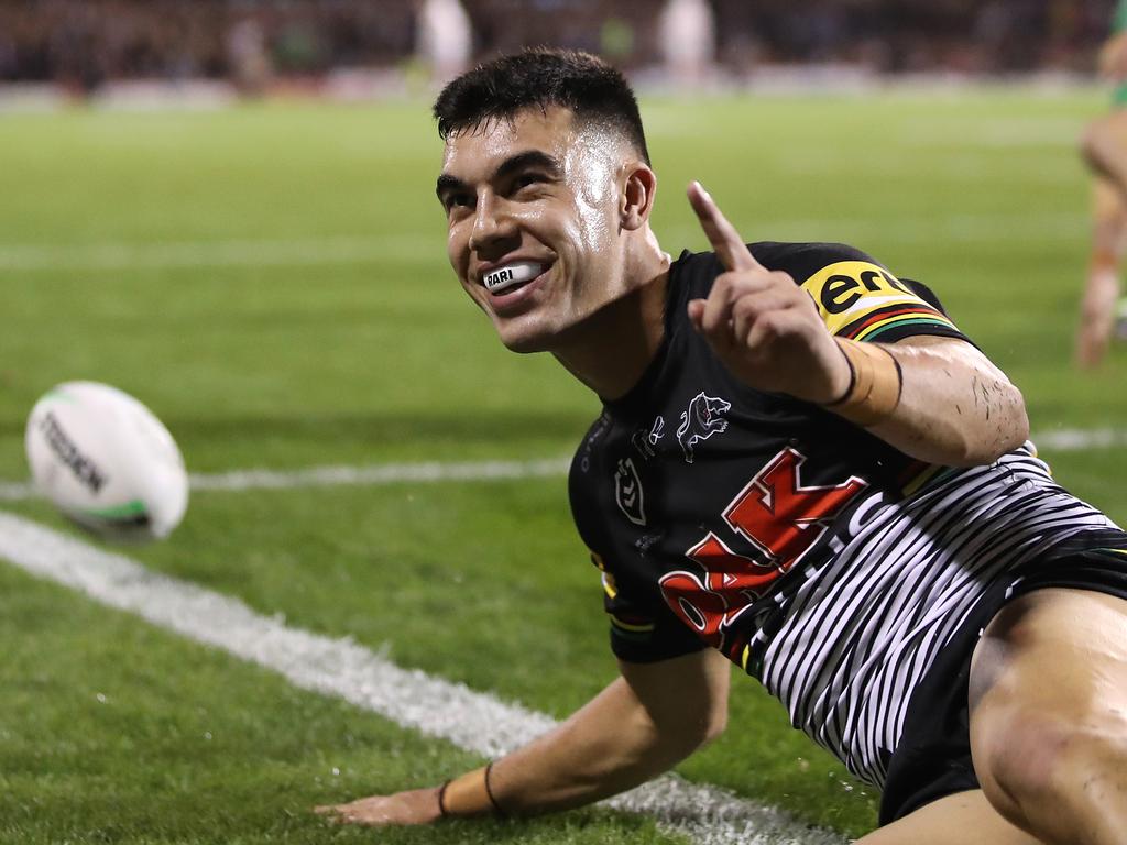 Penrith winger Charlie Staines will start at fullback for Samoa. Picture: Mark Kolbe/Getty Images