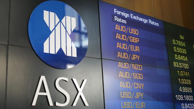 SYDNEY, AUSTRALIA - NewsWire Photos MARCH 09, 2021 - The Australian Securities Exchange (ASX) display in Sydney.Picture: NCA NewsWire / Christian Gilles