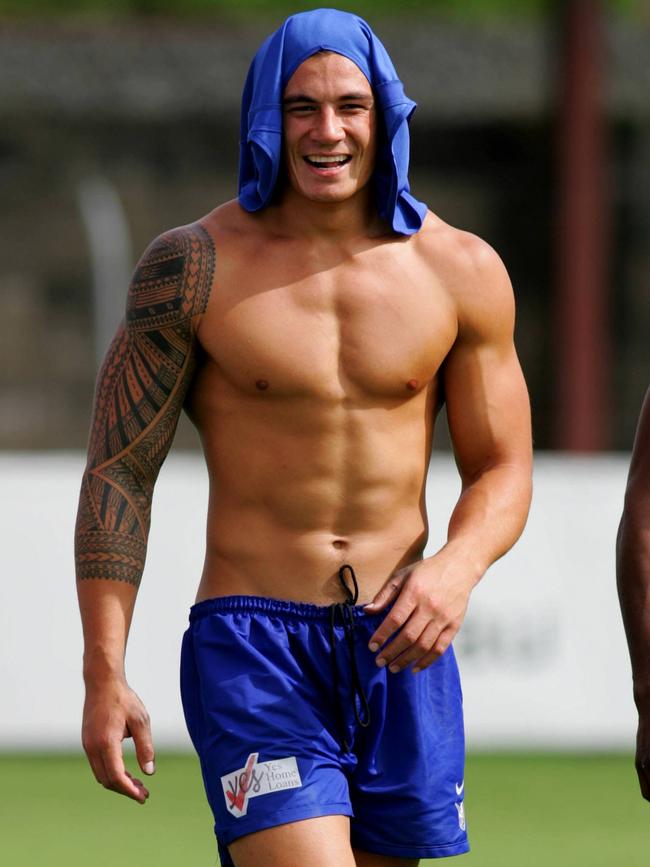 Sonny Bill Williams at Canterbury training in 2006.