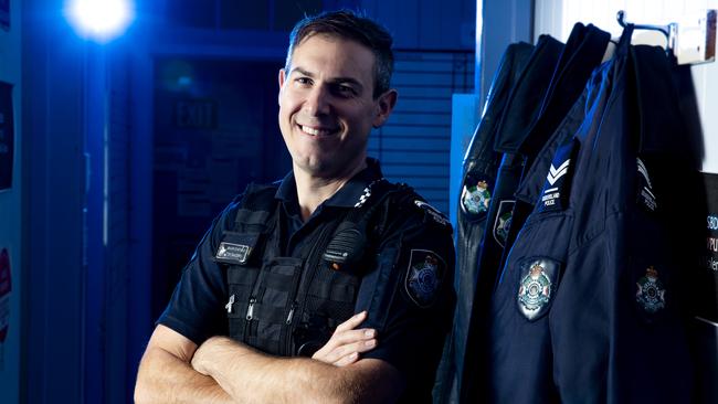 Senior Constable Tom Sanders from Queensland Police South Brisbane District Vulnerable Persons Unit. Picture: Richard Walker