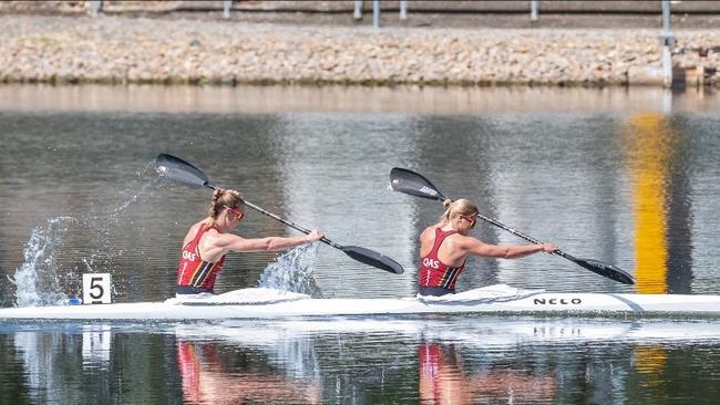 Aly Bull (R) - Canoe sprint - K2 500m. Picture: JGRImages