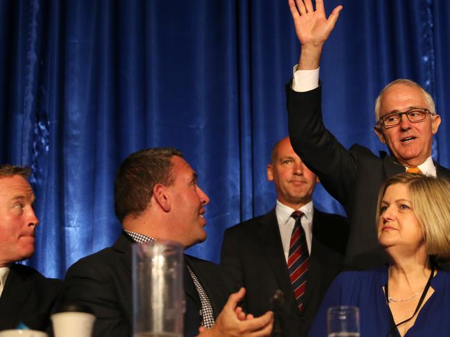 Prime Minister Malcolm Turnbull during the Liberal Sate Conference at Launceston. Picture Chris Kidd