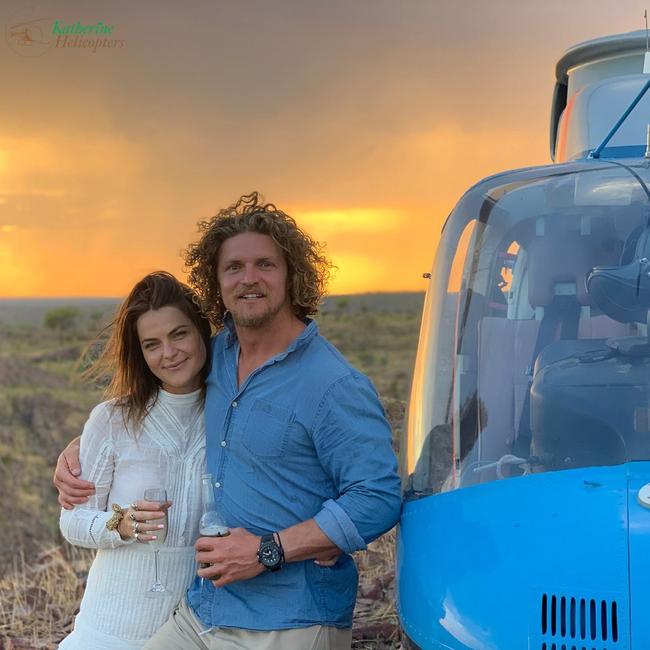 Nick 'Honey Badger' Cummins with girlfriend Alexandra George