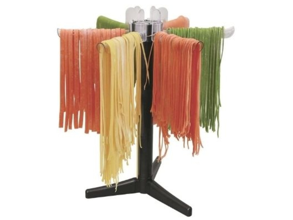 Declutter your bench with a pasta drying rack. Image: Amazon Australia.