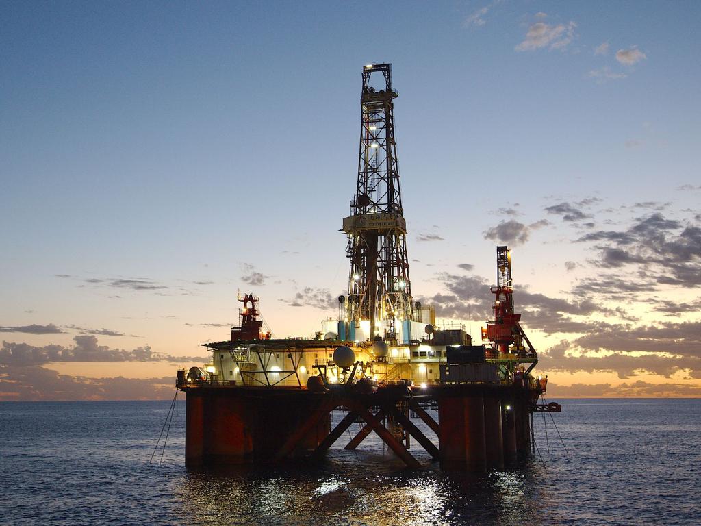 Santos will use this semi-submersible called the Nan Hai VI to drill Caldita and Barossa soon. Pic: supplied. For Business Week, NT Business Review biz week