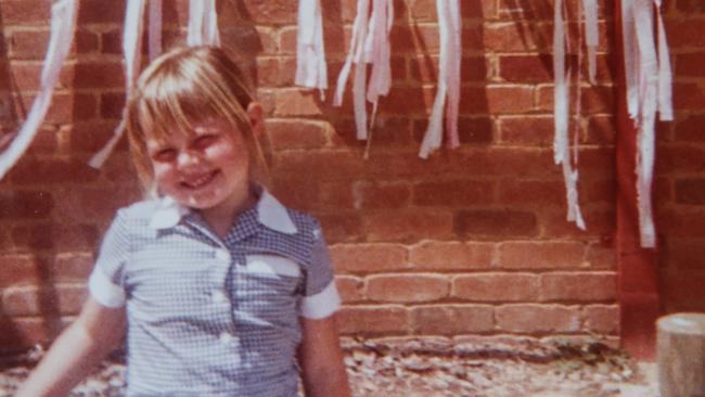 Madeleine West, in a photo of her as a child, wants to help other survivors speak up and raise awareness among parents of the dangers of online predators. Picture: David Caird