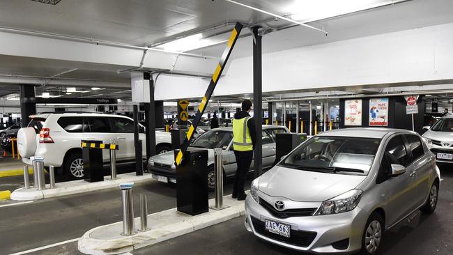 A paid parking system like this one at Eastland is set to be rolled out at Southland. Picture: Steve Tanner