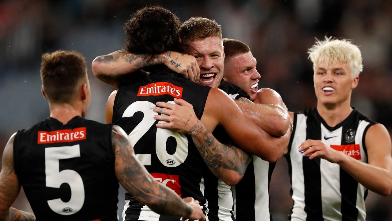 Jordan De Goey has been in spectacular form for the Magpies so far this season.