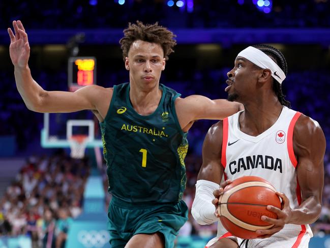 Daniels played a key role for the Boomers at the Paris Olympics. (Photo by Gregory Shamus/Getty Images)