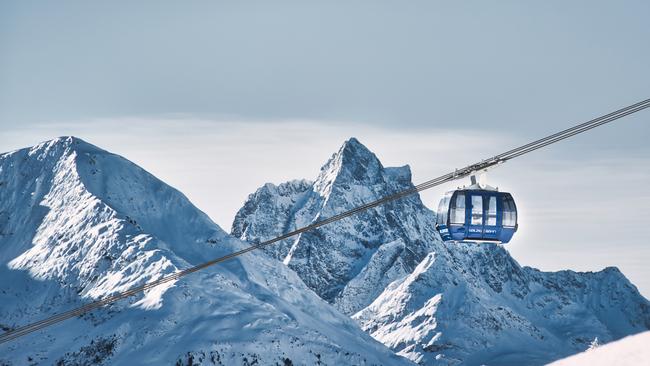 A gondola in the Arlberg ski region, Austria.