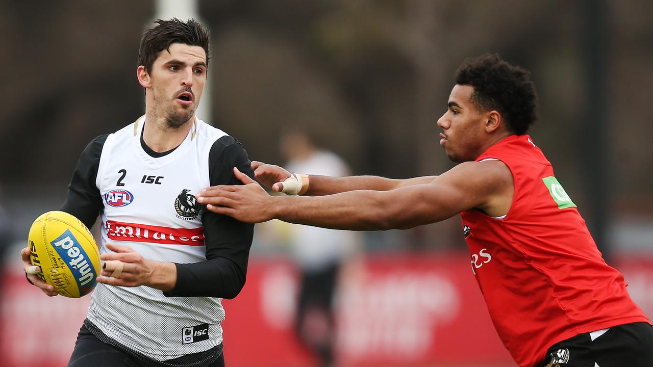 Scott Pendlebury is still in the mix to face GWS on Saturday. Photo: Michael Dodge/Getty Images.