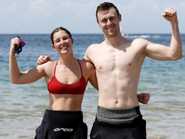 Portsea Swim Classic winners Dom Hart and Robbe Dilissen.