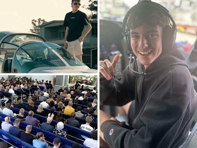 Flying, friends, females: Fatal crash teen farewelled in emotional service