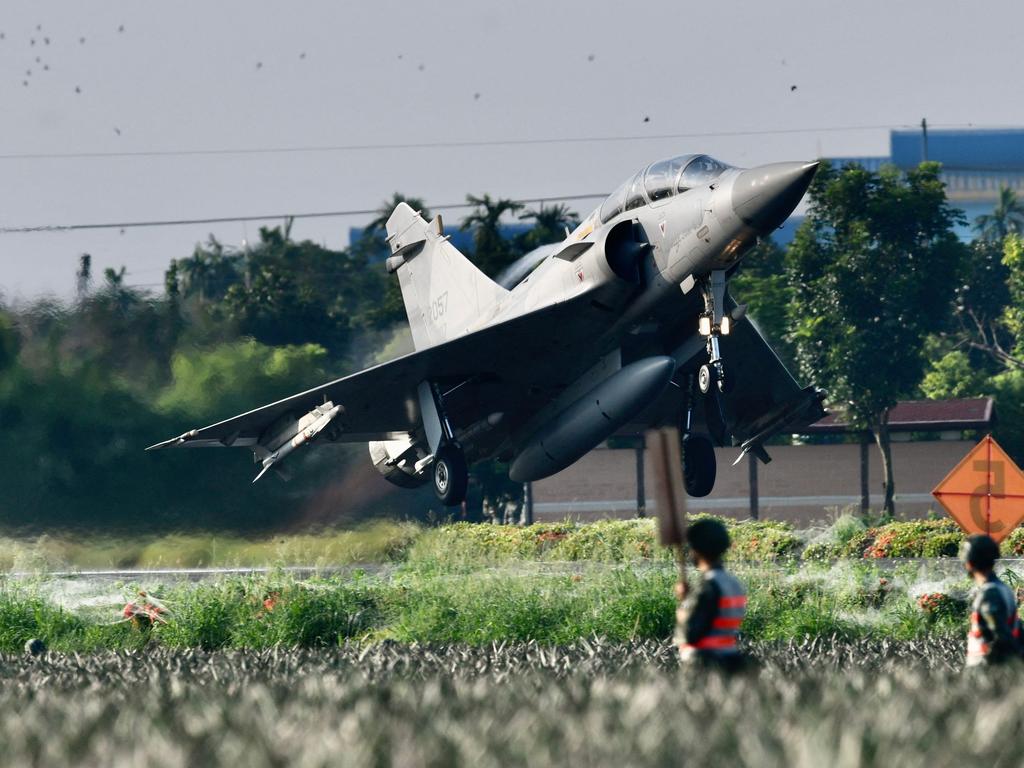 A Mirage fighter jet takes off from southern Taiwan on September 15, 2021. Picture: Sam Yeh/AFP