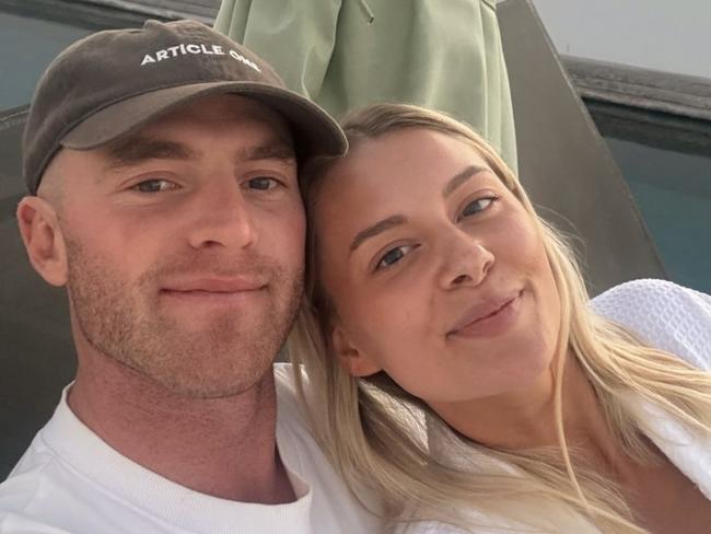 Tom Mitchell and Tayla Brown. Pic: Instagram