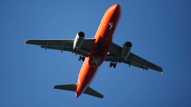 A Jetstar passenger jet plane. PICTURE: BRENDAN RADKE.