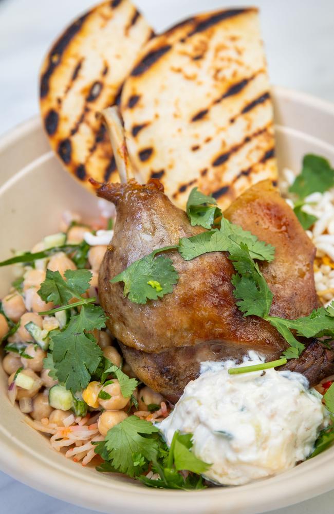 The duck biryani bowl is no longer on the menu. Picture: Brendan Beckett