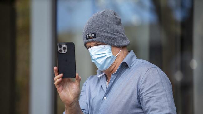 Simon Monteiro leaves the Supreme Court in Sydney. Picture: NewsWire/Christian Gilles