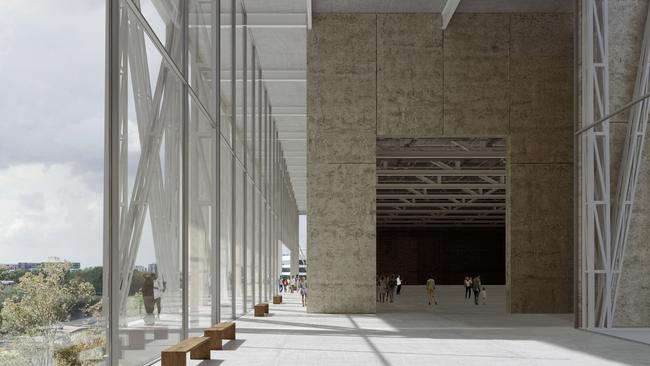 The winning pitch was designed to “challenge the conventions of the contemporary museum”. Picture: Supplied