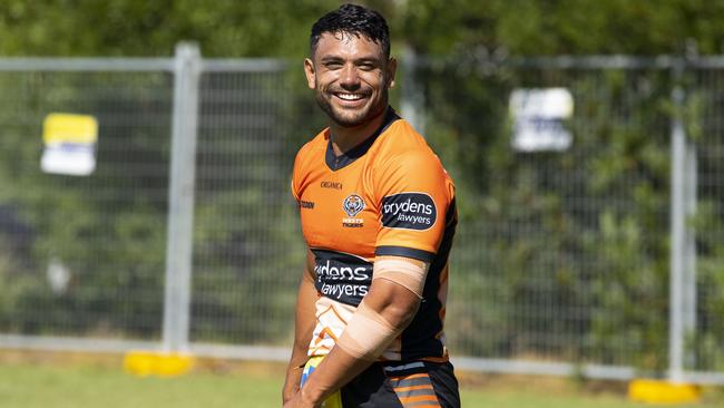 David Nofoaluma has taken The Daily Telegraph inside Wests Tigers pre-season. Photo: Wests Tigers