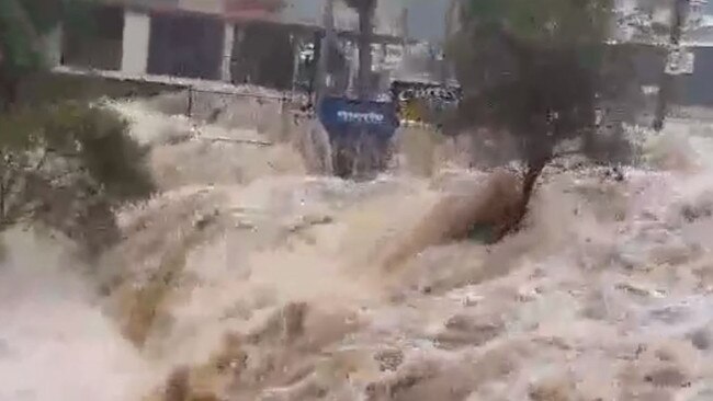 Raging water at Curtis Fall Mt Tamborine