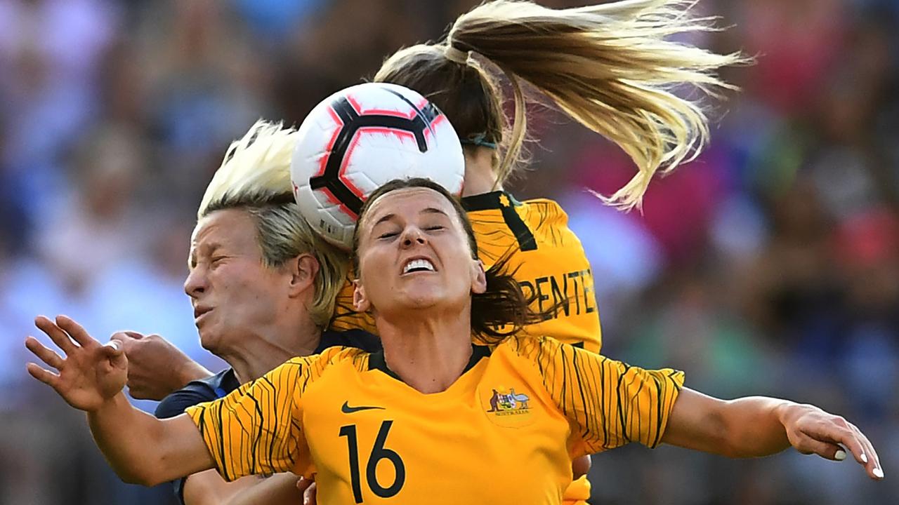 Australia's Hayley Raso has fractured her back playing for here American club team the Portland Thorns. AFP PHOTO