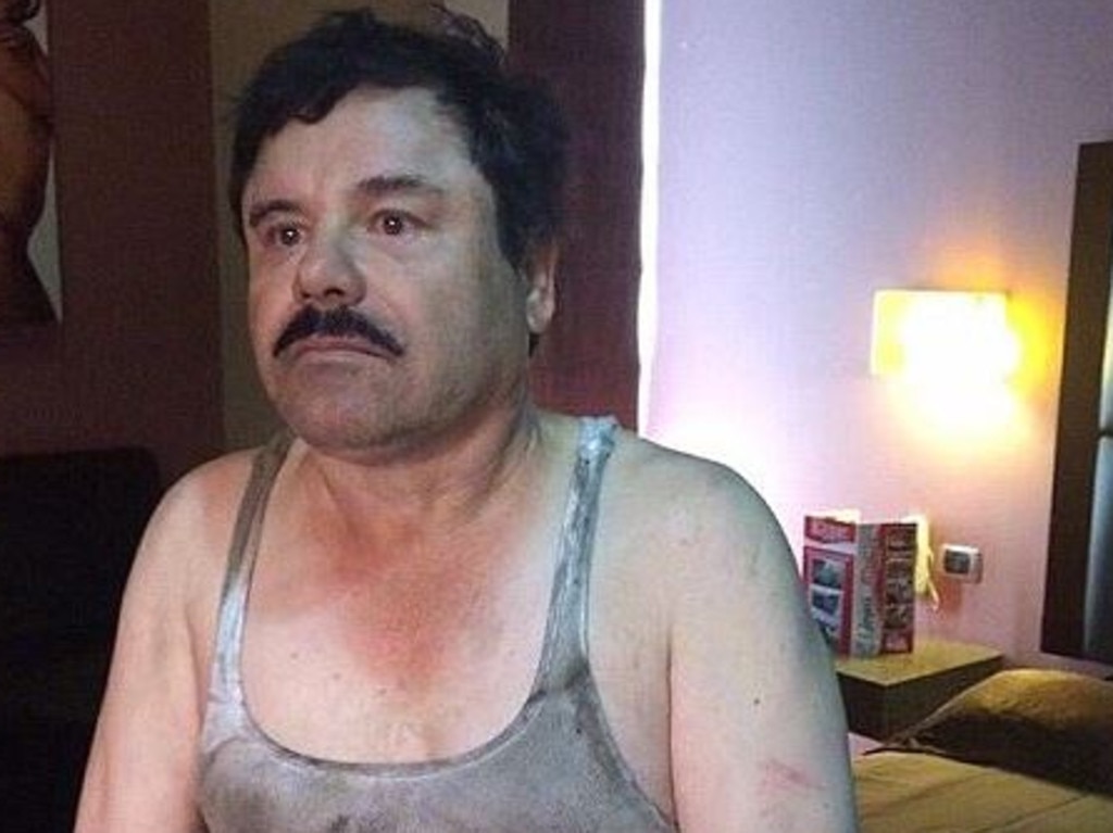 Joaquin 'El Chapo' Guzman Loera after he was recaptured. Picture: Supplied