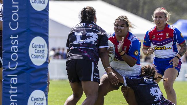 Women's Koori Knockout grand final, Redfern All Blacks vs Newcastle Yowies. Picture: Andrea Francolini