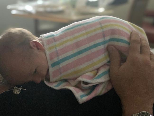 Stefanovic’s newborn daughter Harper May. Picture: Instagram