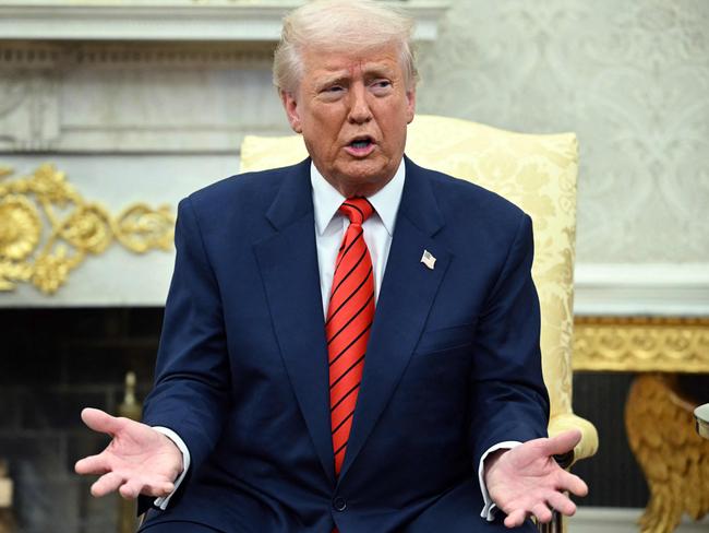 US President Donald Trumps imposition of tariffs will hurt Australia but his move to stop the loss of US sovereign manufacturing capacity is the wake-up we need to stop the same thing happening here. Picture: Mandel Ngan/AFP