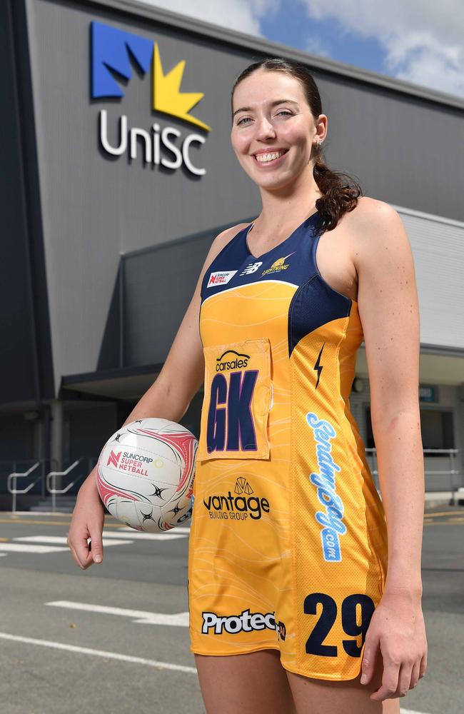 Sunshine Coast Lightning star Ashleigh Ervin. Picture: Patrick Woods.